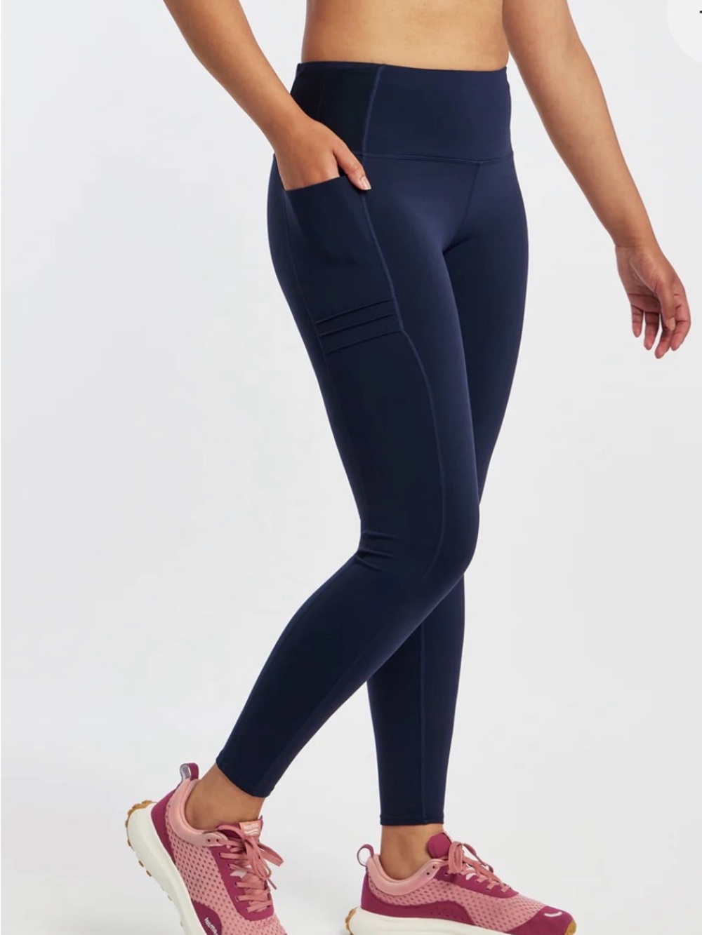 Oiselle Navy High-Rise Performance Leggings